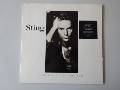Sting   ...Nothing Like The Sun (Doppel Vinyl, 1987) OIS, Poster, excellent (EX)