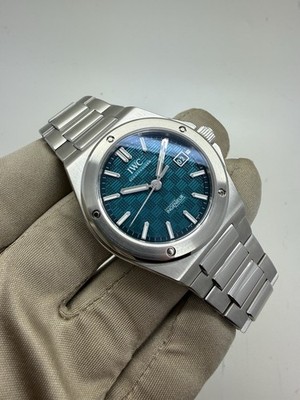 2025 IWC Ingenieur Aqua Green Blue Dial Steel 40mm Automatic Watch IW328903 B+P