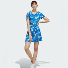 Adidas x Farm Rio Butterfly Shirt Dress Small