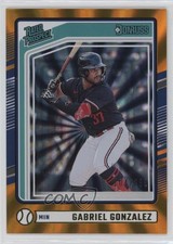 2024 Panini Donruss Rated Prospects Orange Laser /299 Gabriel Gonzalez #182 0i1b