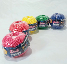 Dazzle Twine Polypropylene String 5 Spools/Colors 200 Feet Each Light Duty