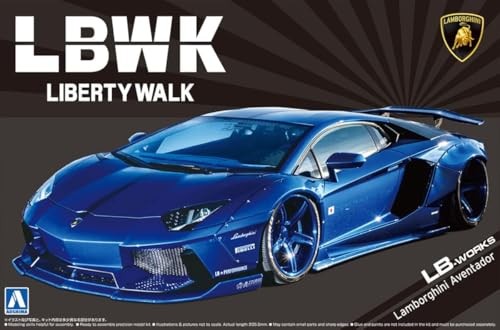 AOSHIMA 1/24 Liberty Walk No. 18 Lamborghini Aventador Ver. 2 Plastic Model Kit