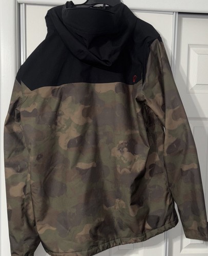 Volcom Snowboard Jacket Mens Size XL Camo Green & Black - Picture 15 of 15
