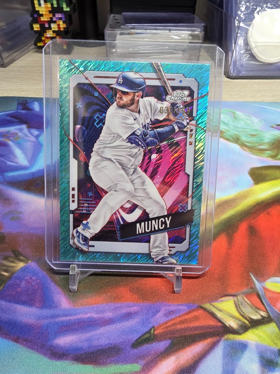 2024 Topps Cosmic Chrome - Aqua Equinox Refractor #181 Max Muncy /199