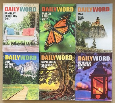 Daily Word - January thru December 2017! Great Condition! Lot of 6 Issues!