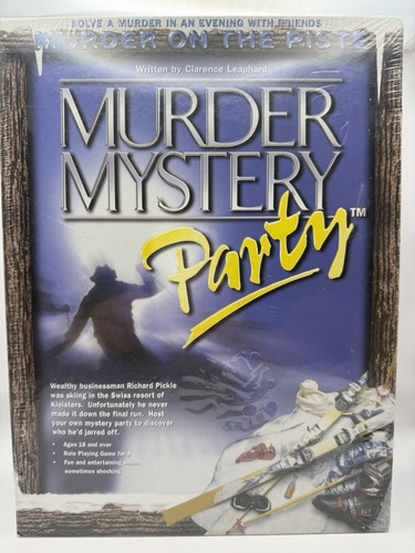 Murder Mystery Party Murder on The Piste Cassette Tape Party Game New - Afbeelding 2 van 4