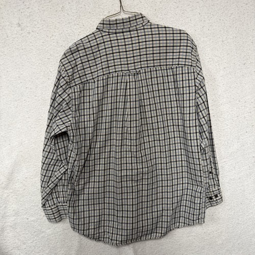 Pendleton Shirt Men's Medium Plaid Canterbury Cloth Button Down Wool Pima Blend - Picture 3 of 5