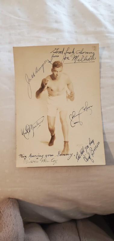 Boxer Jack Dempsey Autograph