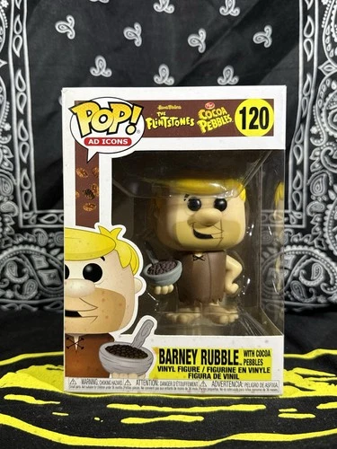 Funko Pop! Vinyl: The Flintstones - Barney Rubble with Cocoa Pebbles #120