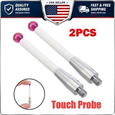2PCS For Renishaw A-5000-3709 CMM Probe Stylus 50mm-Ceramic Stem - 6mm Ball