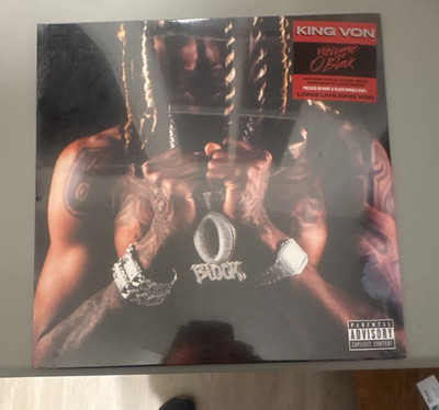 King Von Welcome to O'Block Ruby/Black Marble Colored Vinyl LP 2021
