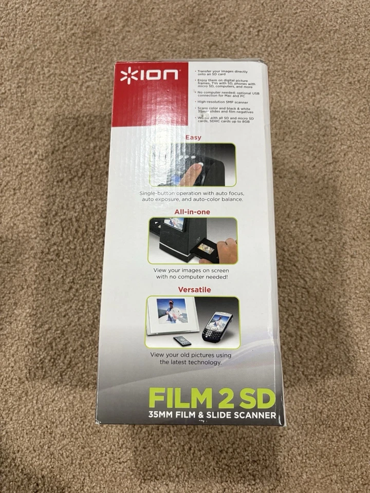 ION Film 2 SD 35mm Film and Slide Scanner/Complete In Box/Tested - Image 2 of 4