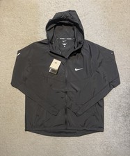 Nike Miler Repel Windbreaker Jacket Black, Size Small