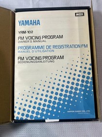 Vintage Yamaha YRM-102 FM Voicing Program MSX Cartridge Software Boxed Japan CX5