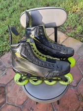 🎄🎄Nice Tour Volt Pro 9.5 Mens Senior Inline Roller Hockey Skates 🎄🎄 