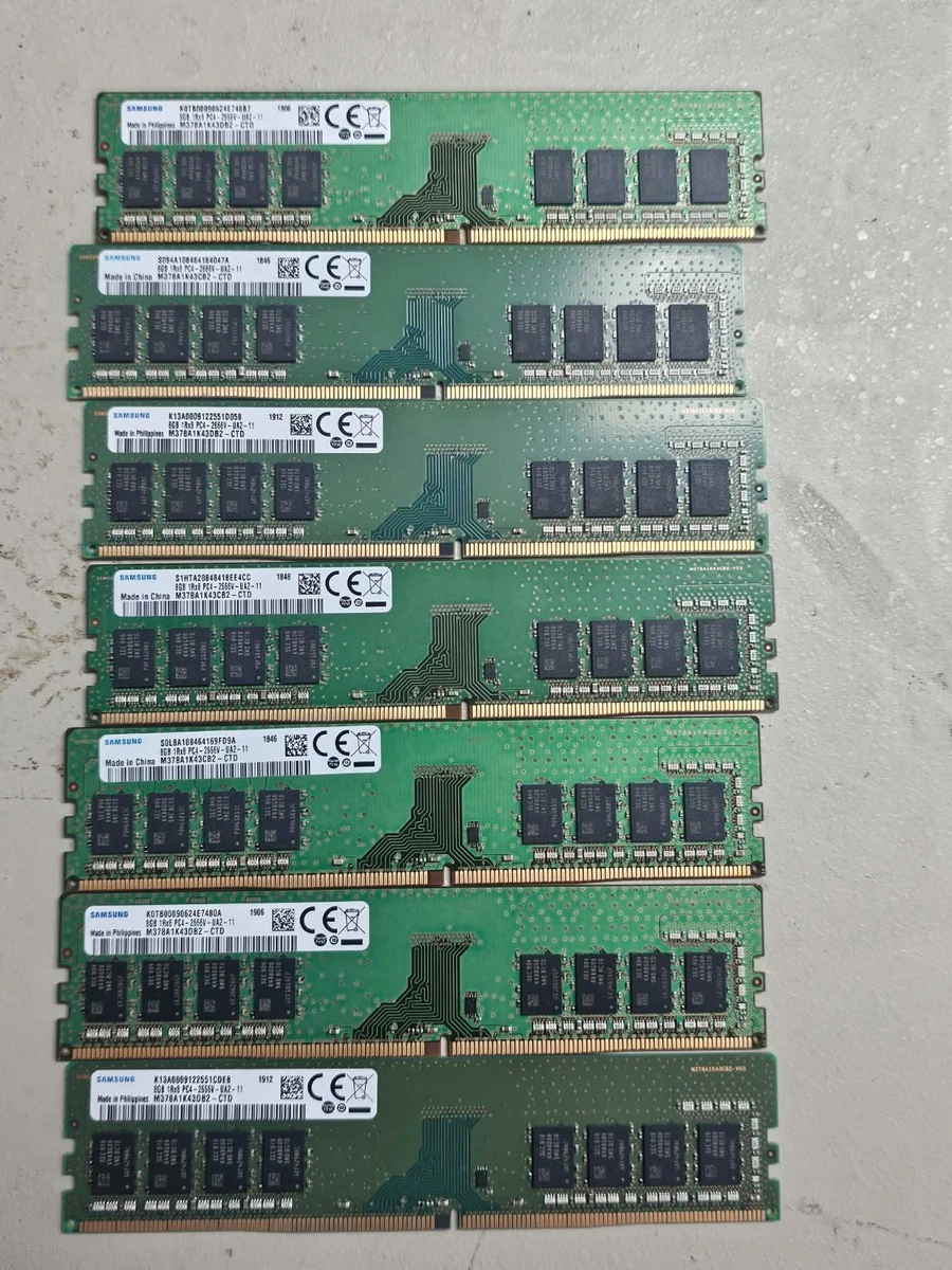 Samsung PC4-21300 (DDR4-2666) Bus Speed Computer RAM 8 GB Capacity