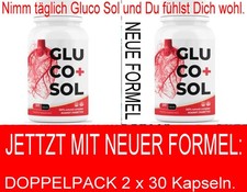 2 DOSEN a) 30 KAPSELN GLUCO SOL#Neue Formel#JETZT BESSER DRAUF SEIN#wow