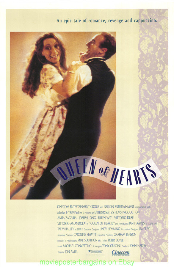 QUEEN OF HEARTS MOVIE POSTER 1989 ANITA ZAGARIA