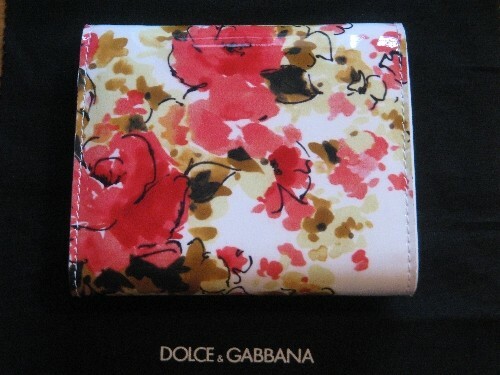NEU UND VERPACKT D&G Dolce & Gabanna Floral kleine dreifach faltbare Geldbörse Portemonnaie - Bild 3 von 12