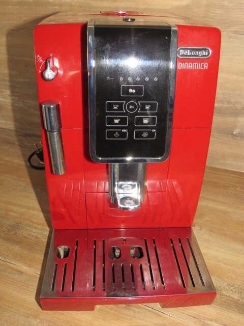 De`Longhi Kaffeevollautomat DINAMICA ECAM 358.15.R,Sensorbedienfeld,rot,Reinigg!