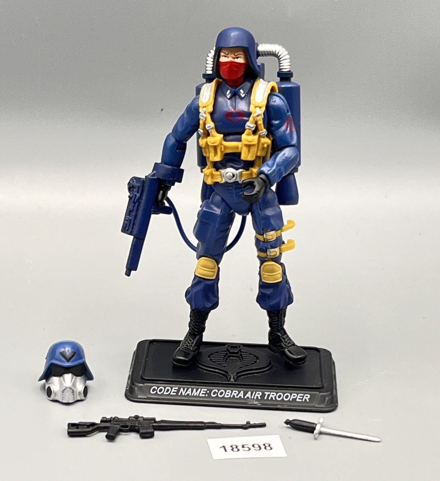 G.I. Joe 2008 Cobra Air Trooper V1 Elite Infantry 3.75 Inch Action Figure #10