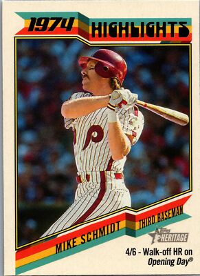 2023 Topps Heritage Mike Schmidt 1974 Highlights #74H-9 Philadelphia Phillies