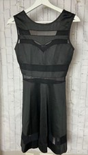 Zeagoo Women’s Black Party Dress with Mesh Accents SMALL