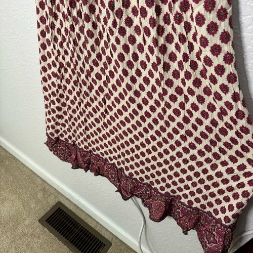 Juicy Couture Maxi Dress sz S Smocked Boho Hippie Strapless Beach Royalty Flowy - Picture 3 of 7