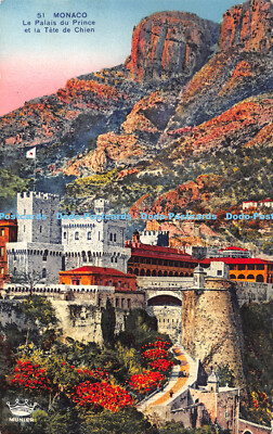R465817 51 Monaco Le Palais du Prince et la Tete de Chien Munier