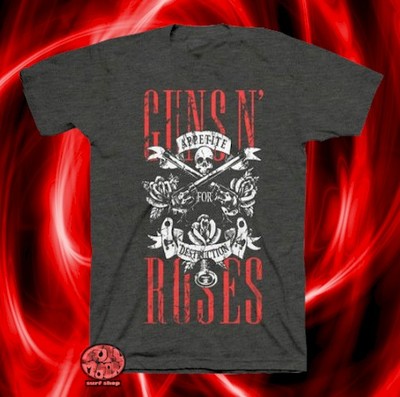New Guns N Roses Appetite for Destruction Classic Retro T-Shirt