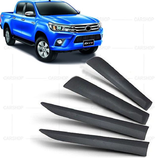 Black Door Side Molding Cladding Cover Trim For Toyota Hilux Revo Pickup 1520 eBay