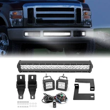 For 08-10 F250 F350 Superduty (18" Light Bar+3'' Pod) Driving Fog Light Lamp Kit