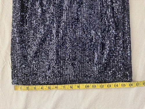 Women's V-Neck Short Sleeve Knee Length Navy Blue Sequin, Cocktail Dress, Small - Picture 21 of 21
