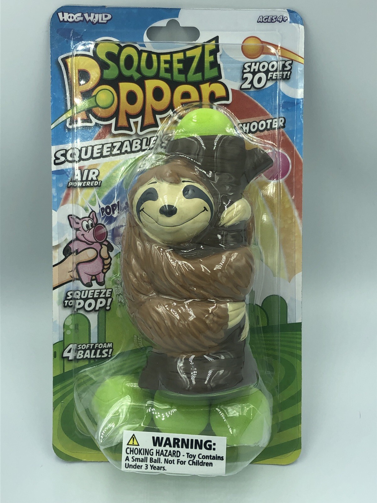 sloth popper toy