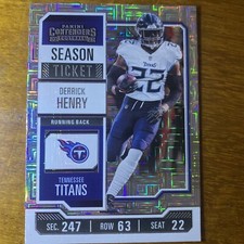 Derrick Henry Season Ticket Silver Panini Contenders Football 2023