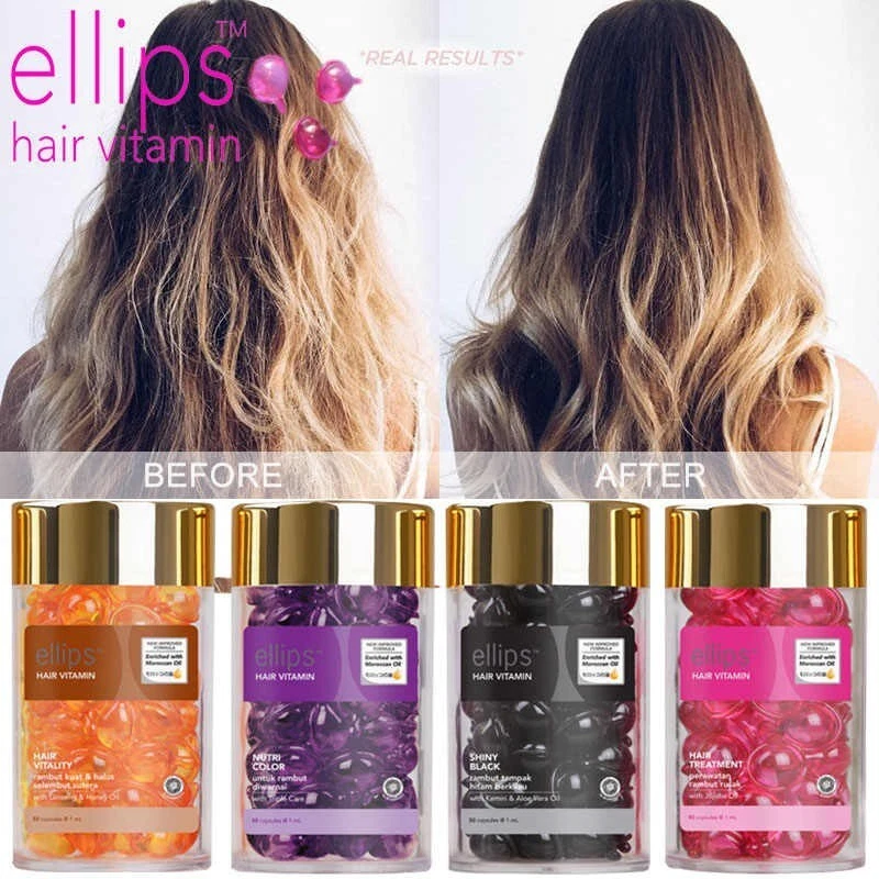 Ellips Hair Vitamin Pro Oil Complex Keratin Smooth Silk Repair Damaged Oil