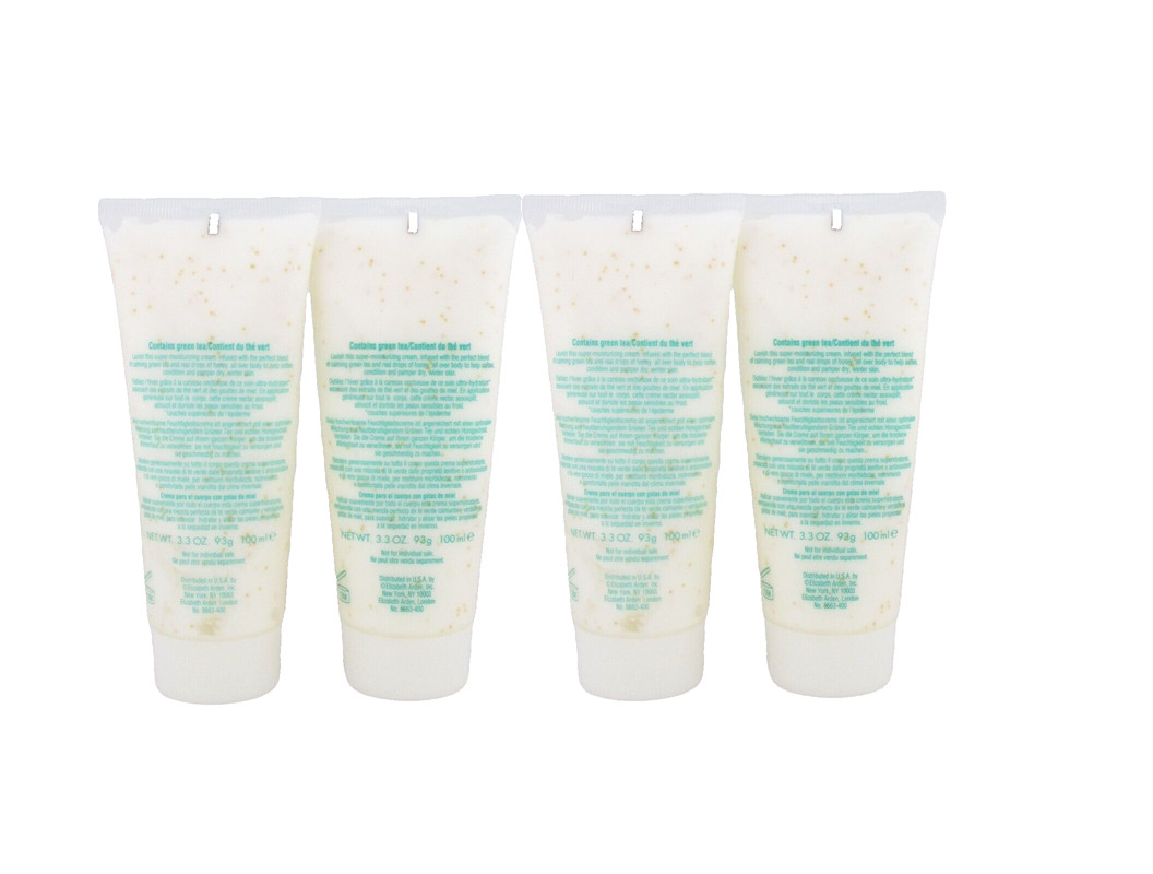 Elizabeth Arden GREEN TEA Honey Drops Body Cream, 3.3oz each, 4ct- FREE SHIPPING