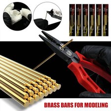 0.5-3.0mm Modeling Hobby Brass Bars Rods for Gundam / Military Model Building