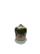 Hand Painted Ceramic Grapevine Sugar Bowl