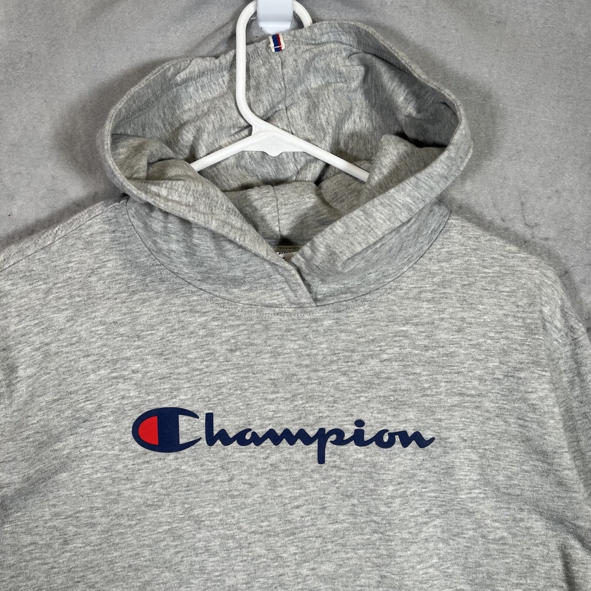 Champion Authentic Sweater Womens Small Gray Hoodie Sweatshirt