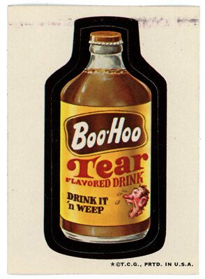 1973 Topps Wacky Packages Series 1 Boo Hoo Tear Flavored Drink 43144