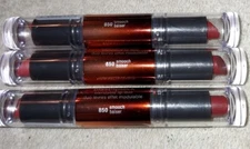 Lot of 3 New Covergirl Lipsticks Blast Flipsticks #850 Smooch