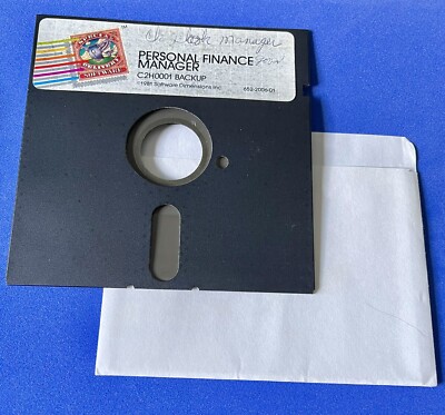 Apple Special Delivery Software Personal Finance Manager C2H0001 Backup Disk