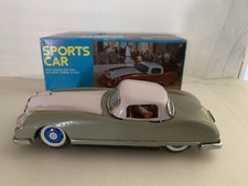 LUCKY SPORTS CAR MF753 Vintage Tin Friction Coupe W/ Original Box Early China