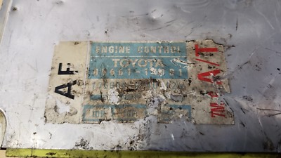1986 1987 Toyota Supra Engine Control Unit ECU 8966114101 Module 