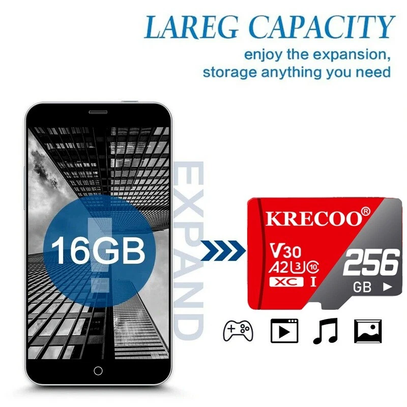 256GB микро памяти SD-карта 10 быстрый 4K флэш TF-карта с адаптером и автомобиля и камеры США - Изображение 2 из 4