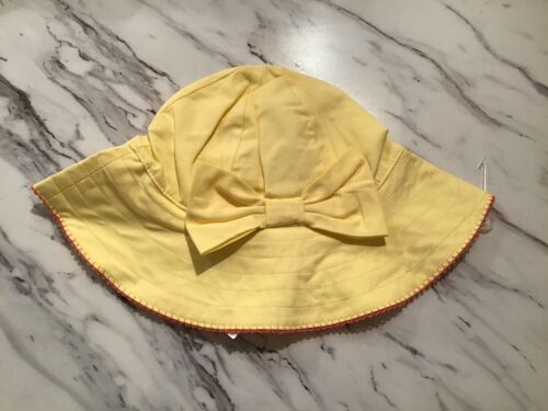 Cappello giallo per bambina Janie and Jack nuovo con etichette taglia 6-12 mesi - Foto 1 di 2