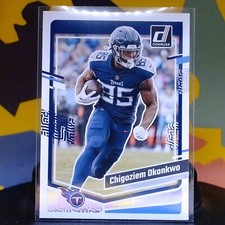 Chigoziem Okonkwo No288 Tennessee Titans Tight End 2023 Donruss Football Card