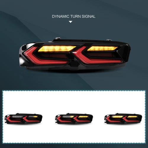 Par de luces traseras LED LAND rojas transparentes para Camaro 2014-2015 16-18  - Imagen 3 de 7