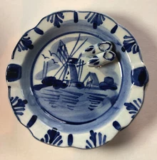 ashtray, Dutch, Hand Painted